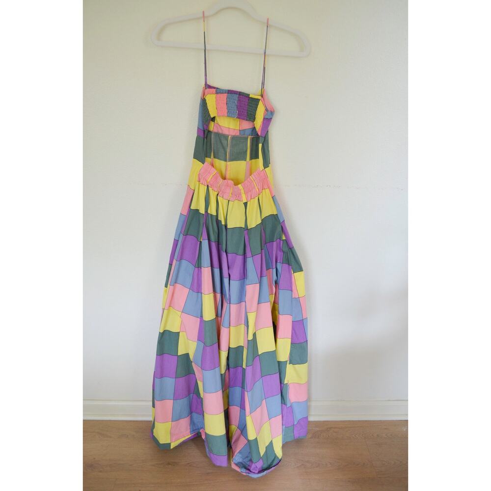 Anthropologie Bandeau Spaghetti Strap Maxi Cuixmala Patchwork Dress - Picture 5 of 11
